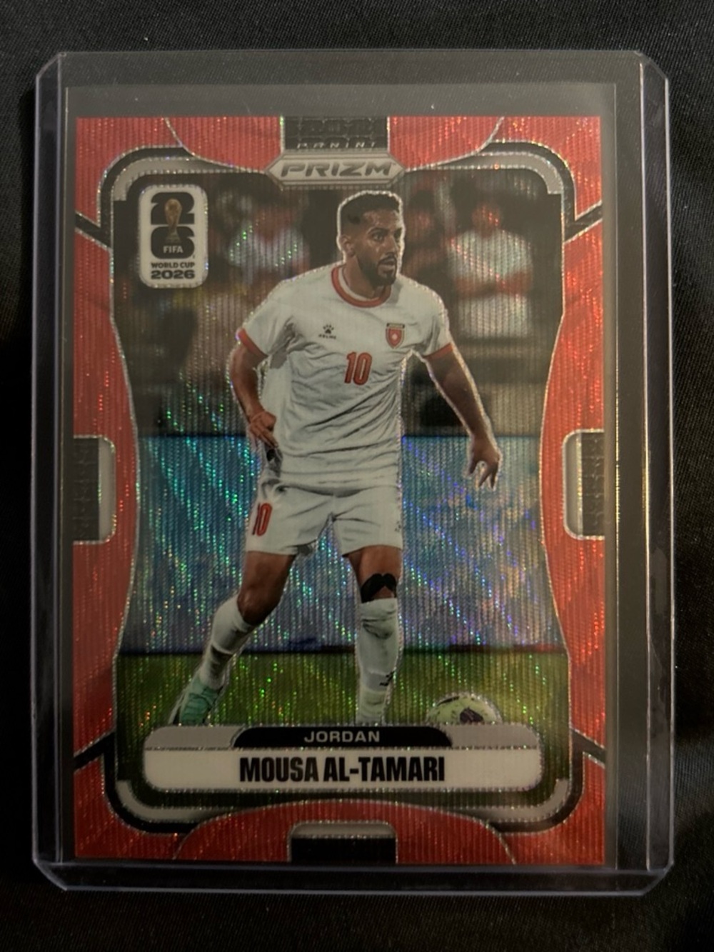 Panini Prizm Mousa Al‑Tamari Card - White/Black 08/39 red holo